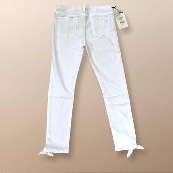 ✂️ SPRING SWEEP SALE MSRP $225 Rag & Bone White Stevie Capri Jeans Size 32 - Picture 7 of 14